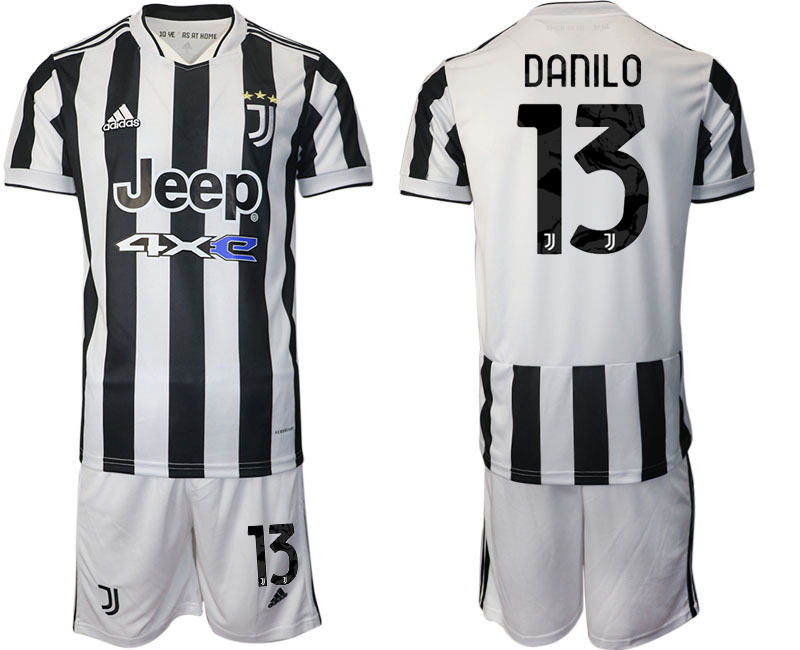 Men 2021-2022 Club Juventus home white #13 Adidas Soccer Jerseys->juventus jersey->Soccer Club Jersey
